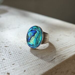 Stunning Abalone Shell Ring